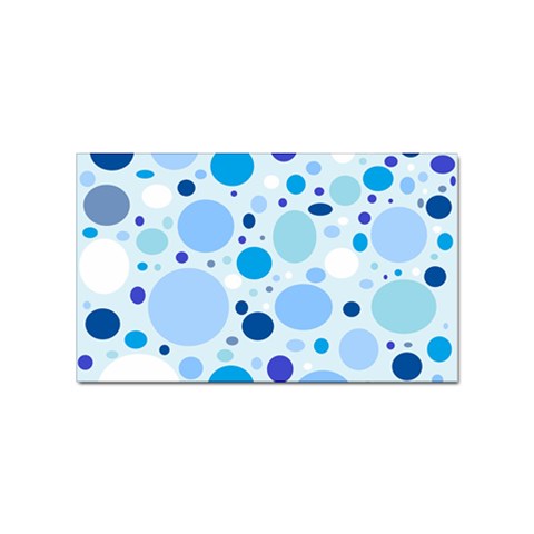 Bubbly Blues Sticker 100 Pack (Rectangle) from ArtsNow.com Front