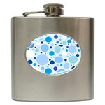 Bubbly Blues Hip Flask