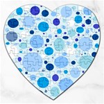 Bubbly Blues Jigsaw Puzzle (Heart)