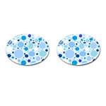 Bubbly Blues Cufflinks (Oval)