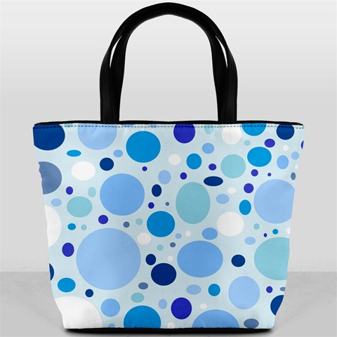 Bubbly Blues Bucket Handbag from ArtsNow.com Front