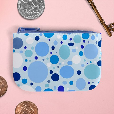 Bubbly Blues Coin Change Purse from ArtsNow.com Front