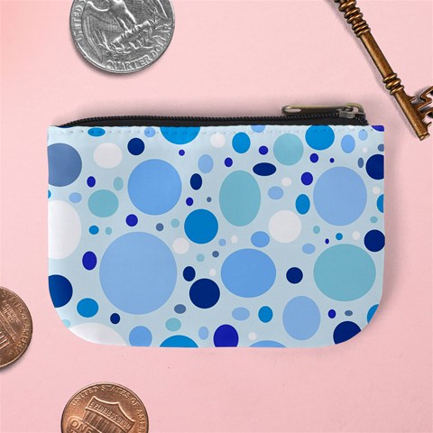 Bubbly Blues Coin Change Purse from ArtsNow.com Back