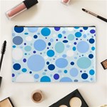 Bubbly Blues Cosmetic Bag (Large)