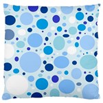 Bubbly Blues Large Cushion Case (Single Sided) 