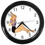 pinup Wall Clock (Black)