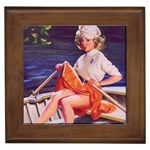 SailorGirlPinup Framed Tile