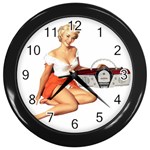 pinup Wall Clock (Black)