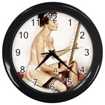 pinup Wall Clock (Black)