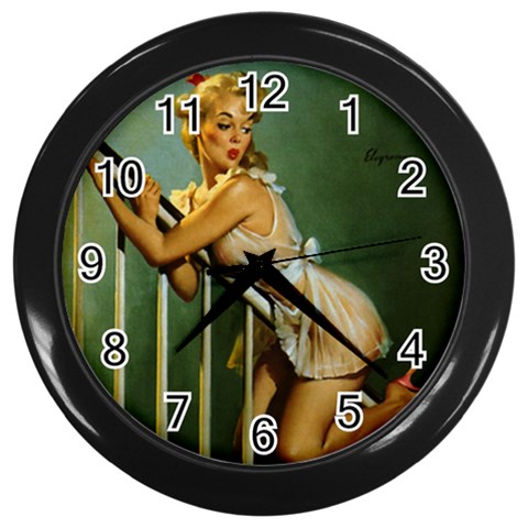 pinup Wall Clock (Black) from ArtsNow.com Front