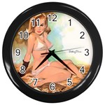 pinup Wall Clock (Black)