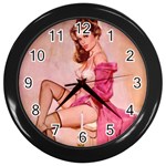 pinup Wall Clock (Black)