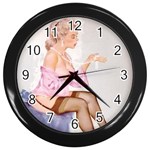 pinup Wall Clock (Black)