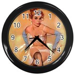 pinup Wall Clock (Black)