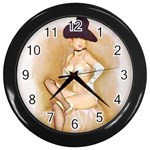 pinup Wall Clock (Black)