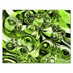 Retro Green Abstract Jigsaw Puzzle (Rectangle)