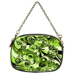 Retro Green Abstract Chain Purse (One Side)