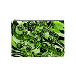 Retro Green Abstract Cosmetic Bag (Medium)