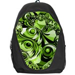 Retro Green Abstract Backpack Bag