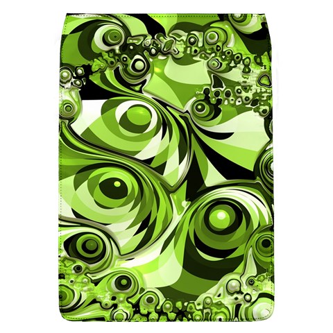 Retro Green Abstract Removable Flap Cover (Large) from ArtsNow.com Front