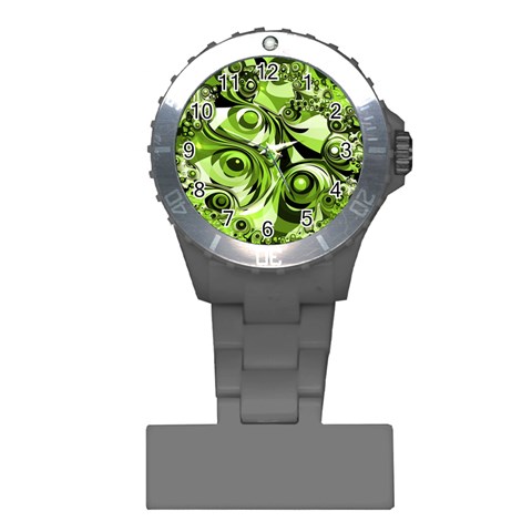 Retro Green Abstract Nurses Watch from ArtsNow.com Front