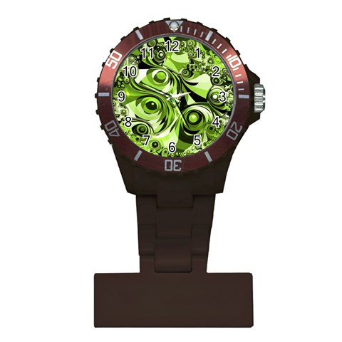 Retro Green Abstract Nurses Watch from ArtsNow.com Front