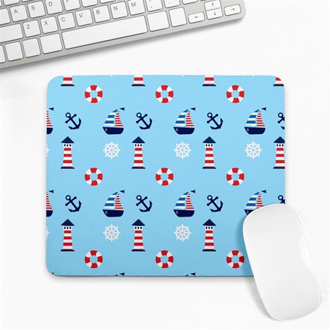 Sailing The Bay Large Mouse Pad (Rectangle) from ArtsNow.com Front