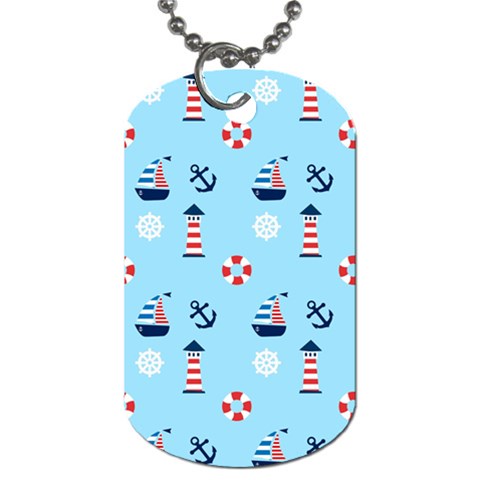 Sailing The Bay Dog Tag (One Sided) from ArtsNow.com Front