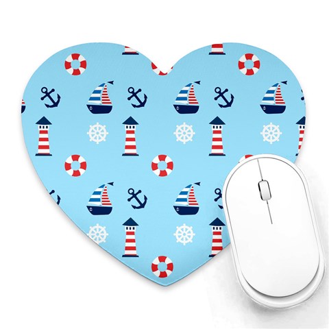 Sailing The Bay Mouse Pad (Heart) from ArtsNow.com Front