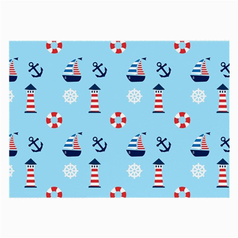 Sailing The Bay Glasses Cloth (Large, Two Sided) from ArtsNow.com Back