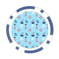 Sailing The Bay Poker Chip from ArtsNow.com Front