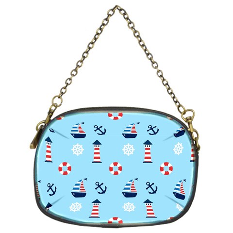 Sailing The Bay Chain Purse (One Side) from ArtsNow.com Front