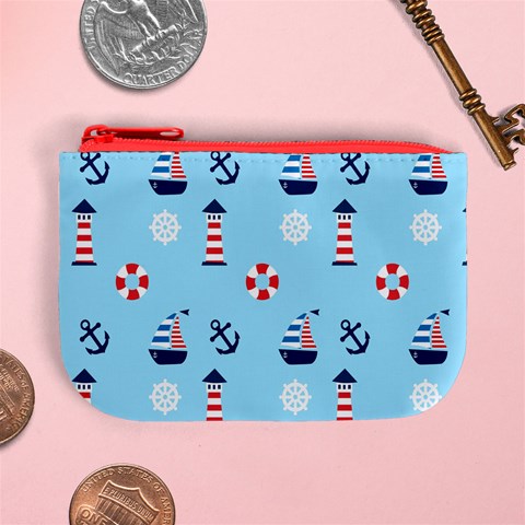 Sailing The Bay Coin Change Purse from ArtsNow.com Front