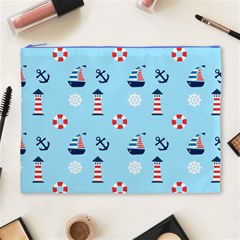 Sailing The Bay Cosmetic Bag (XL) from ArtsNow.com Front