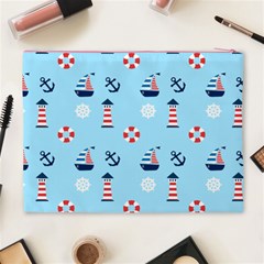 Sailing The Bay Cosmetic Bag (XL) from ArtsNow.com Back