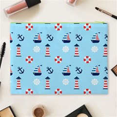 Sailing The Bay Cosmetic Bag (XL) from ArtsNow.com Back