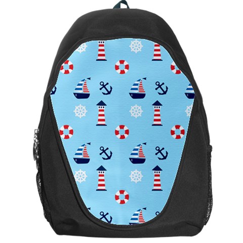 Sailing The Bay Backpack Bag from ArtsNow.com Front