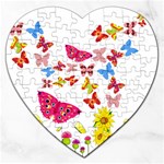 Butterfly Beauty Jigsaw Puzzle (Heart)