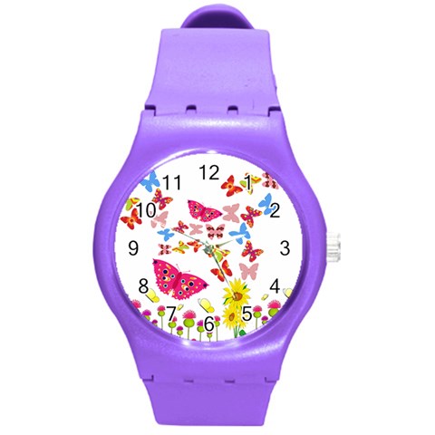 Butterfly Beauty Plastic Sport Watch (Medium) from ArtsNow.com Front