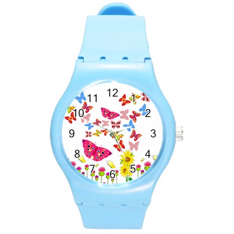 Butterfly Beauty Plastic Sport Watch (Medium) from ArtsNow.com Front