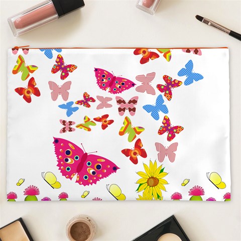 Butterfly Beauty Cosmetic Bag (XXL) from ArtsNow.com Front