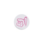 Cute Little Pink Girl 1  Mini Button