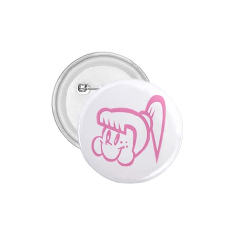 Cute Little Pink Girl 1.75  Button from ArtsNow.com Front