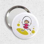 Girl Jumping Rope 2.25  Handbag Mirror