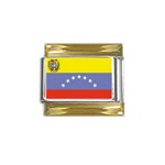 venezuela Gold Trim Italian Charm (9mm)