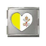 VATICANC Mega Link Heart Italian Charm (18mm)