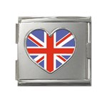 united%20kingdom Mega Link Heart Italian Charm (18mm)