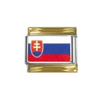 SLOVAK%20REPUBLIC Gold Trim Italian Charm (9mm)