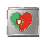 PORTUGAL Mega Link Heart Italian Charm (18mm)