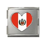 peru Mega Link Heart Italian Charm (18mm)